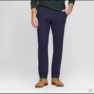 !NWT-Navy blue athletic fit chino pants, size W34 x L34